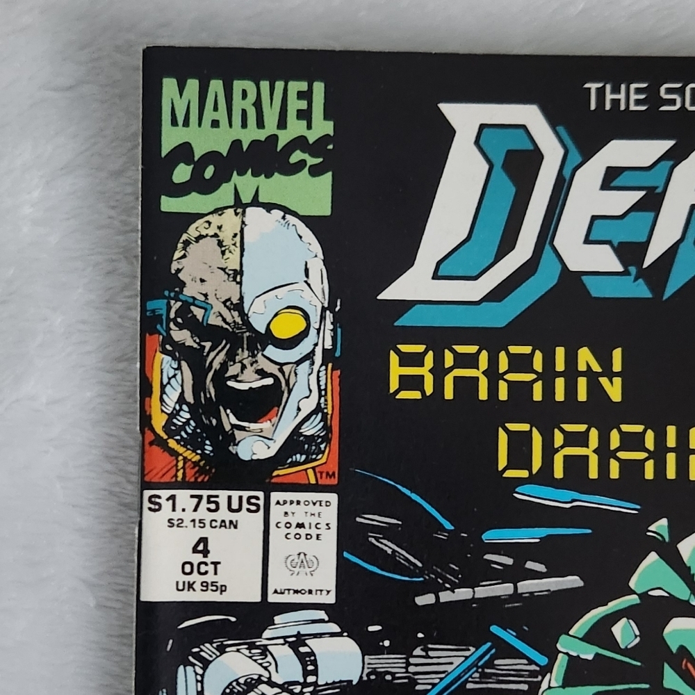 Vintage Marvel Comics Deathlok #4 (Oct 1991) Brain Drain! Part 3/4 Denys Cowan - Picture 3 of 13